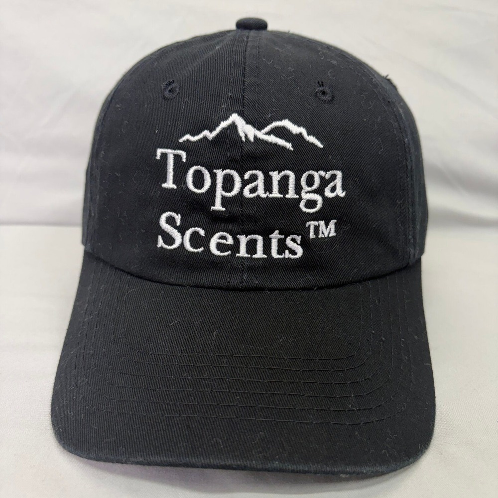 Outdoor Cap Topanga Scents Hat Unisex OSFM Black Embroidered Logo Strapback